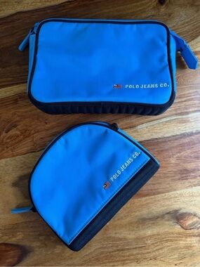 POLO JEANS CO. Blue Cosmetic Bags Set Vintage
